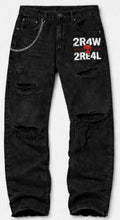 2R4W concrete distressed jeans